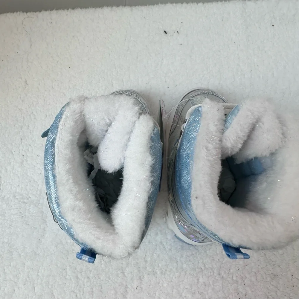 Toddler Disney Frozen Shimmering Blue Snow Boots